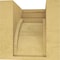 Ekena Millwork 9"W x 9"D x 9"H Wide Rockford Rough Cedar Woodgrain TimberThane Corbel, Primed Tan CORUR09X09X09ROCRCPR - alternate 4